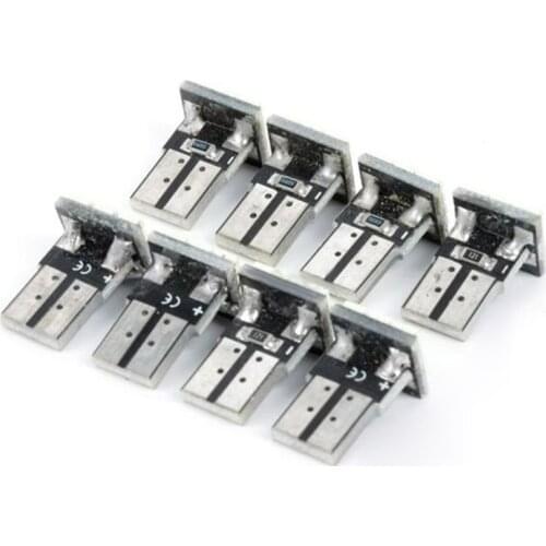 JX-LCLYL 10pcs T10 2825 192 194 168 W5W 12LED Car License Plate Tail Light Bulb White