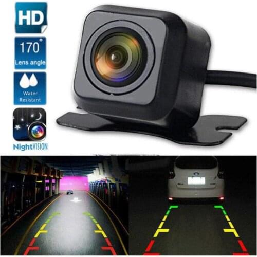1pc Car Rearview Camera HD Reversing Camera Universal With HD Night Vision Waterproof 90degrees Rotation 170degs Wide Angle Len