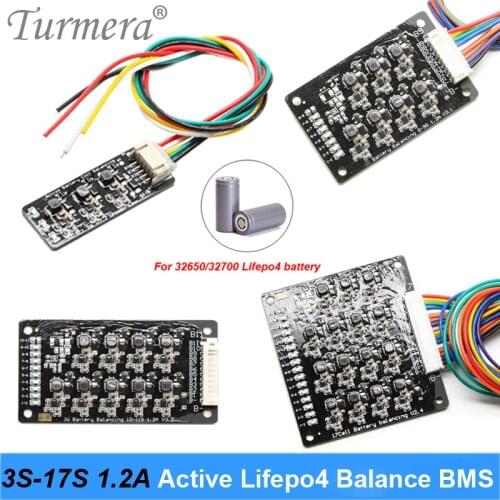 Lifepo4 Battery Active Balance BMS 1.2A 2S 4S 6S 8S 10S 13S 16S 17S Lifepo4 LTO Battery Equalizer Balance Energy Transfer Board