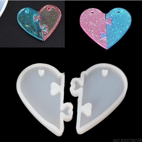 Love locks for lovers Pendant Silicone Mold DIY Epoxy Resin Mould Jewelry Tools D14 20 Dropshipping
