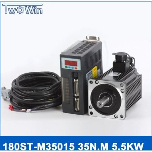 High-power servo motor kits 180ST M35015 5.5KW servo motor 35N.M 380V 5500W servo motor