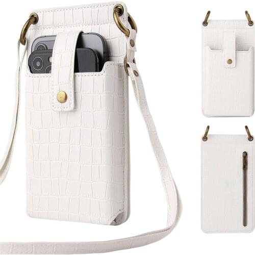 PU Leather Shoulder bags For Samsung/iPhone/Huawei/HTC/LG Wallet Case Crossbody Bags Multi-functional Handbag Phone Purse #F0