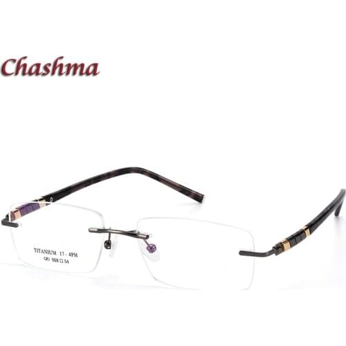 Rimless Titanium Alloy Eyeglasses Men Ochelari Glasses Myopic Glasses Frame Optical Eyewear Prescription Glasses Frame