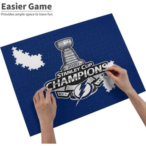 Lightning Champs Jigsaw Puzzle Puzzles For Adults Release Pressure Kids Games Toys Lightning Tampa Cup Bay Stanley Hockey