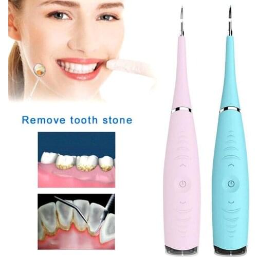 Portable Electric Sonic Ultrasonic Dental Scaler Tooth Stains Tartar Usb Charging Whiten Calculus Remover Teeth Whitening Tool