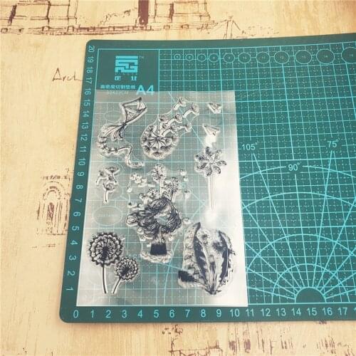 Kite Clear Stamps For DIY Scrapbooking Card Making Album Decorative Silicone Seal Rubber Stamp Retro Stamp Puzzle Crafts