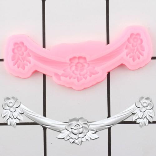 Sugarcraft Flower Silicone Mold Cake Border Fondant Molds Wedding Cake Decorating Tools Candy Clay Chocolate Gumpaste Moulds
