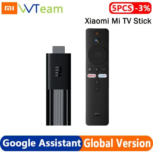 Xiaomi Mi TV Stick Global Android 9.0 TV FHD HDR Quad Core HDMI-compatible 1GB+8GB Bluetooth Wifi Netflix Google Assistant