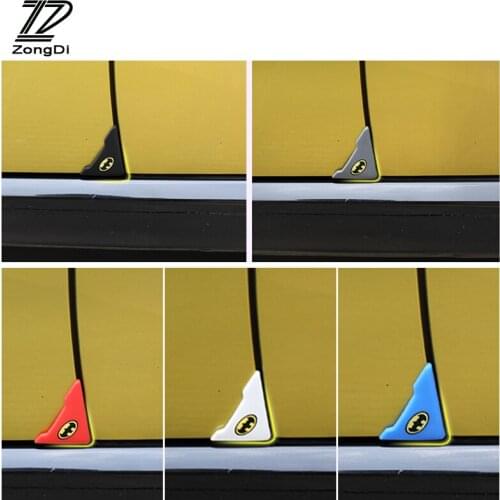 ZD 2pcs Car Door Corner Protection Cover Stickers For Lada Toyota Corolla c-hr Avensis RAV4 Auris Honda Civic Accord Fit CRV