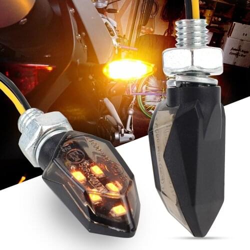 2pcs LED Indicators Light Motorcycle Super Bright Mini LED Turn Signal Light Led Motorbike Lampe Universal Amber Blinker