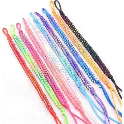 20pcs/Lot Braide Couple Lovers Friendship Ethnic Cotton Rope Cuff Bracelet Jewelry For Men Women