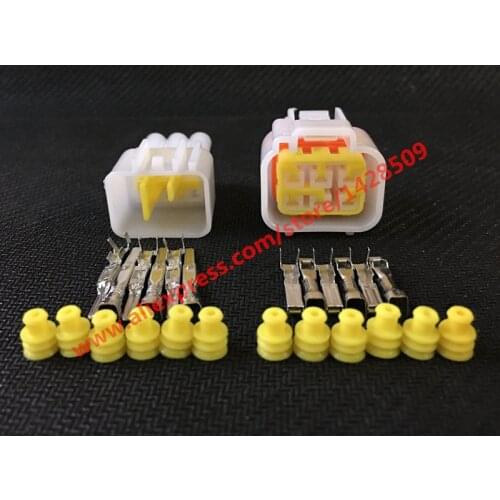 Furukawa 5 Sets 6 Pin FW-C-6M-B FW-C-6F-B Female Male Waterproof Electrical Wire Connector Plug Auto Connectors