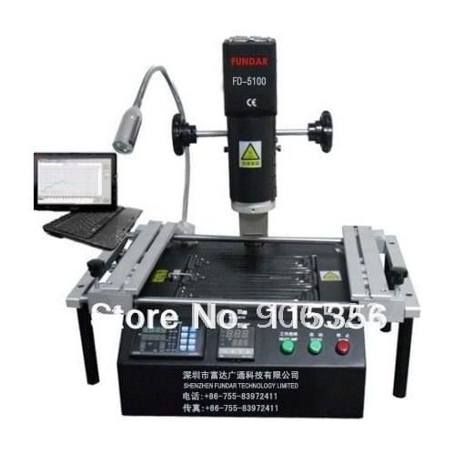 Free shipping FD-5100 intelligent connect to PC temperature curve control BGA rework station