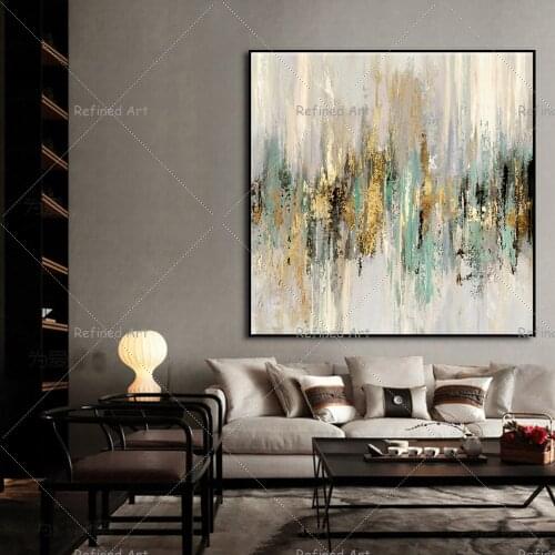 Large Oil Painting Handmade Modern Abstract Wall Art Painting On Canvas Wall For Home Living Room Bedroom Decoration