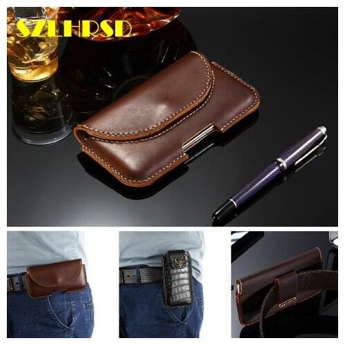 SZLHRSD For ZOJI Z33 Z11 S12 Z9 Z6 Z7 Z8 Case Genuine Leather bag Holster Belt Clip Phone Sports Cover Waist Bag