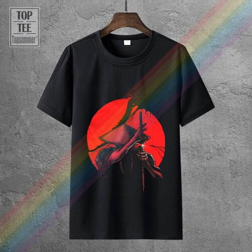 Samurai Slice T Shirt Top Japan Warrior Japanese Sword Katana Coolie Rice Hat