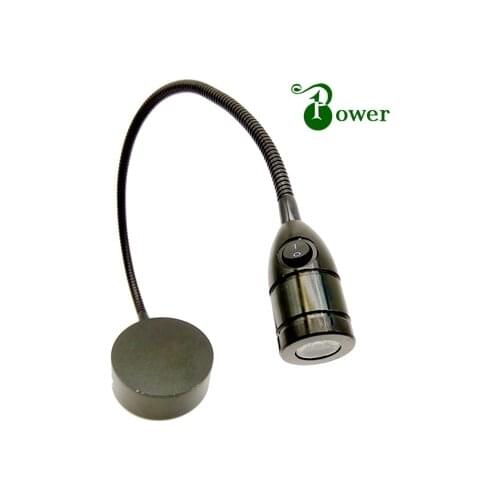 12V 24V 110V 220V 2W FLEXIBLE GOOSENECK WALL BEDSIDE LAMP LED