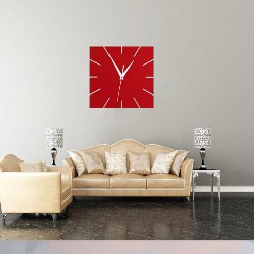 2019 hot sale quartz watch wall clock 3d stickers acrylic mirror reloj pared horloge needle diy clocks living room modern watch