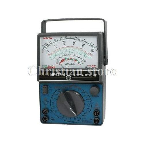 Volt Amp Ohm Meter Measuring Tool MF47 Multimeter w Probe Leads