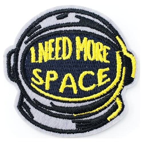 I NEED... Size:6.2x6.3cm Cloth Iron On Patch Badge Embroidered Badges Abstract Kids Patches For Clothes Stickers 0107