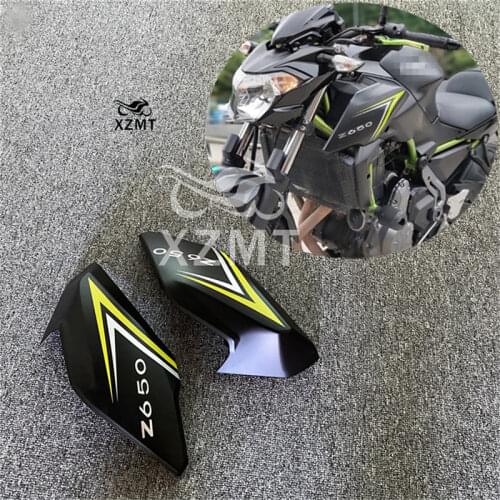 Motorcycle ABS With Left and Right Side Board Fuel Tank Lower Pack Board Fairings For Kawasaki Z650 2017 -2020