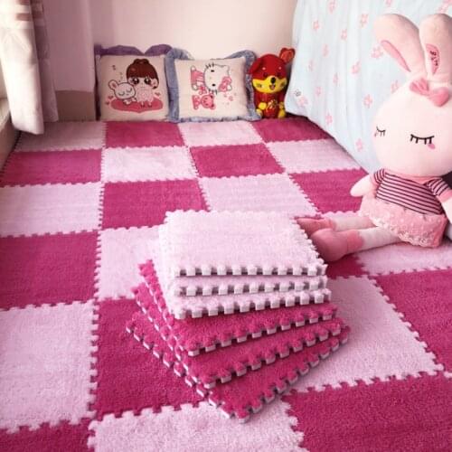 Living room bedroom children soft puzzle patchwork mat magic cube slip-resistant carpet baby kids climbing rug 30CM*30CM