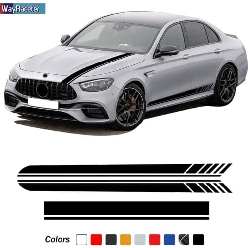 Edition 1 AMG Car Hood Decal Side Stripes Skirt Sticker For Mercedes Benz E Class W213 S213 C238 A238 E63 S E53 E43 Accessories