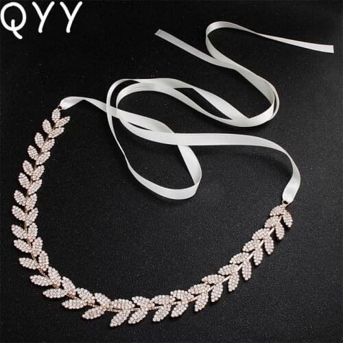 2019 Newest Full Crystal Wedding Women Belts & Sashes Skinny Sashes for Bride Bridesmaids Bridal Dress Accessories