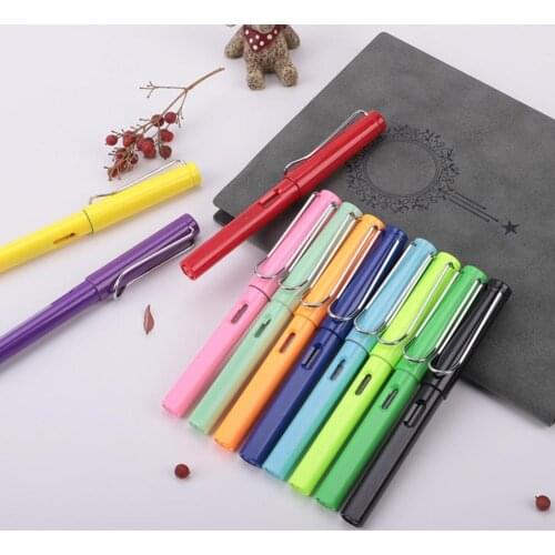 Durable 0.38mm Student Calligraphy Practice Smooth Writing Plastic Fine Nib Fountain Pen Lightweight Fountain Pen