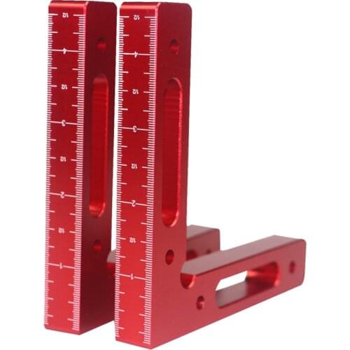 Positioning Woodworking Fixture Aluminium Alloy 90 Degree Precise Clamping Square Right Angle Clamps Corner Positioning Ruler
