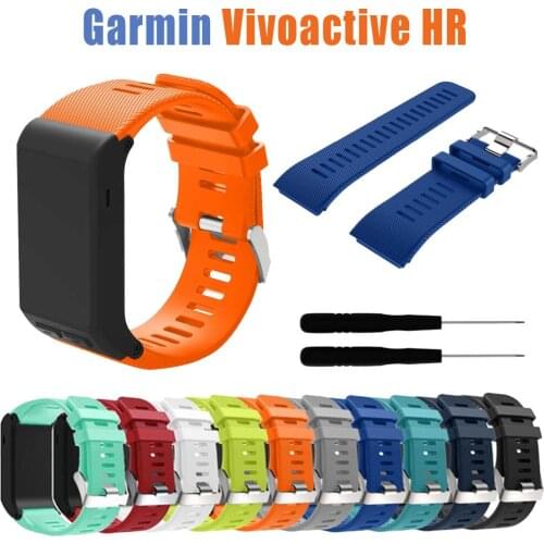 NEW silicone strap For Garmin vivoactive HR watch band Replacement Bracelet Strap For Garmin vivoactive HR bands Accessories