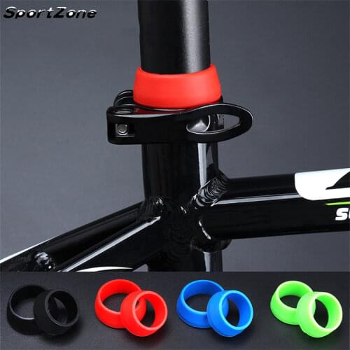 1Pc Bicycle Seat Post Rubber Ring Dust Cover Cycling Silicone Waterproof Mountain Bike Seatpost Protective 25-30mm or 30-35mm