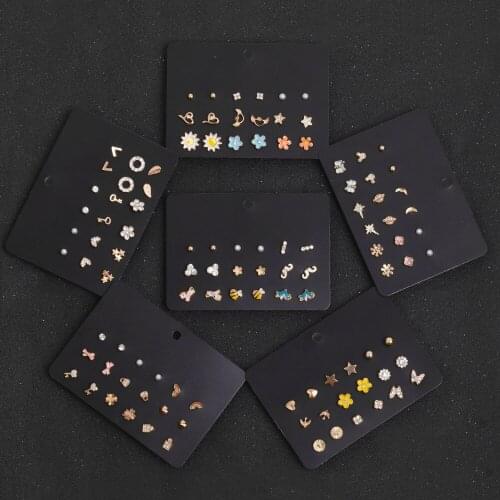 Earrings kolczyki Stud Earrings 2020 Simulated Pearl Earrings Set Women Piercing Ball Stud Earring aretes de mujer