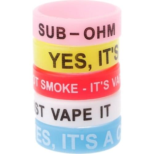 5Pcs Silicone Rings Anti-Slip Bands For Vape Tank Mods E-Cigarette Atomizers Atomizer Ring