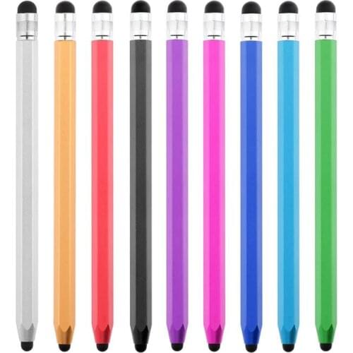 WK129 Silicone Dual Tips Capacitive Stylus Pen Touch Screen Drawing Pen for Smart Phone Tablet PC Computer Colorful Tablet Pen