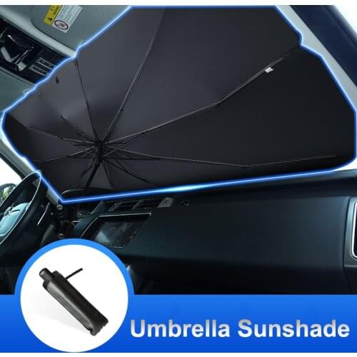 125/145cm Car Sun Shade Protector Parasol Car Front Window Sunshade Covers Car Sun Protector Windshield Protection Accessories