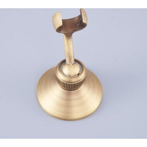 Vintage Retro Antique Brass Wall Mounted Bathroom Hand Held Shower Adjusts Bracket Holder dhh122
