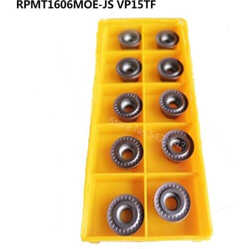 Insert RPMT1606 MOE JS VP15TF metal turning tool R8 Carbide insert CNC machine Tools Lathe Milling Cutter Tool stainless steel