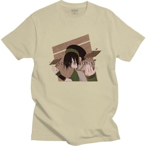 Funny Avatar The Last Airbender T Shirt Men Short Sleeves Cotton T-shirt Casual The Legend of Aang Tee Tops Fashion Anime Tshirt