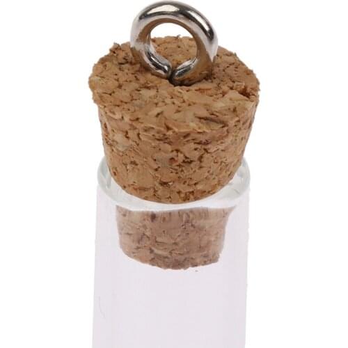 1Pcs Mini Glass Bottles Small Vials Cork Glass Jars Multi Usage Cork Wish Glass New