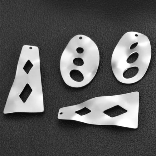 10Pcs Stainless Steel High Quality DIY Jewelry Making Earring Charms Findings Link Connectors Dangle Supplies Wholesales