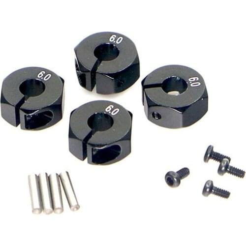 4pcs/set Metal CNC 12MM Wheel Hub Coupling Drive Adapter for HSP 94123 RC Car Upgrade Parts