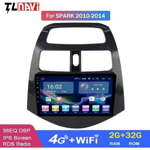 4G LTE 2G RAM Android 10 For CHEVROLET Spark Beat 2010-2014 Multimedia Stereo Car DVD Player Navigation GPS Radio
