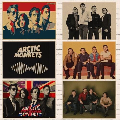 Arctic Monkeys Home Furnishing decoration Kraft acid rock music Poster Drawing core Wall stickers 02