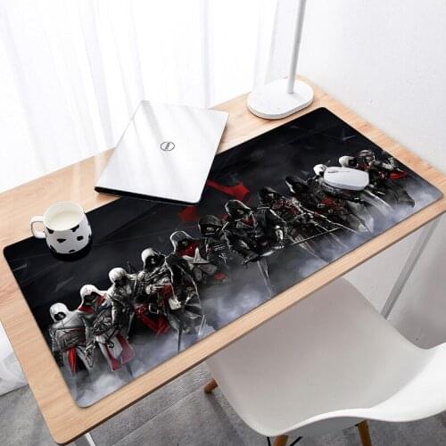 Large Mouse Pads Speed Version Mousepad for Gamer Gaming Mousepad Play Mat Keyboard Pad Assassins Creed Desk Mat Birthday Gift