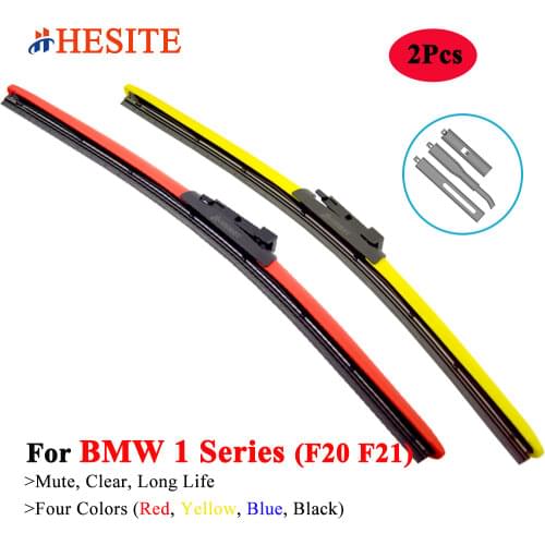 HESITE Colorful Windshield Wiper Blades For BMW Series Car 1 F20 2 F22 F23 F45 3 F30 F31 F34 F80 E93 5 F10 G30 G31 X1 X3 X5 X6