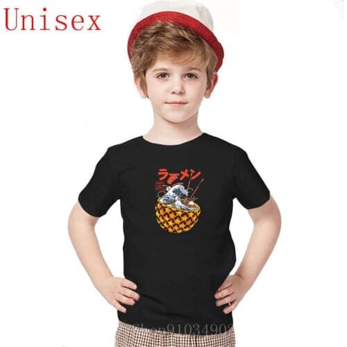 T shirt children 2020 new fashion Great Vibes Ramen Pineapple printing kids short sleeve teenage girls clothing boy clothes