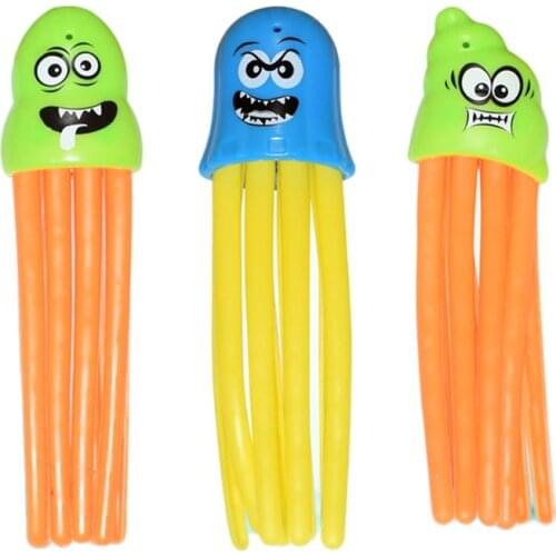 3Pcs Children Swimming Octopus Pool Diving Toys Children Funny Octopus Play Water Toys Underwater Training Fun Bath Toys