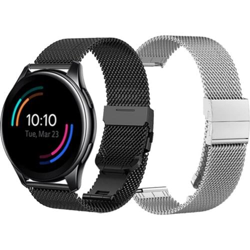 For Oneplus Watch Milanese Mesh Strap Band Metal Stainless Steel Watchband Smartwatch Wristband Belt Bracelet