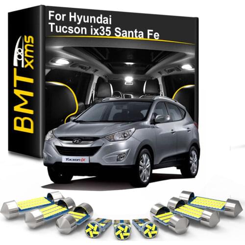 BMTxms For Hyundai Tucson ix35 Santa Fe 2008 2010 2011 2012 2013 2014 2015 DM CM Palisade Kona ix25 Canbus LED Interior Light